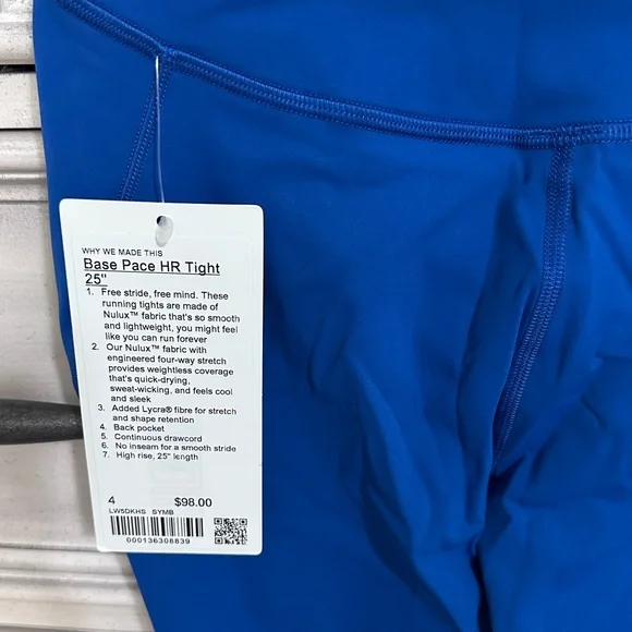 Lululemon Base Pace HR Tight 25” - Picture 3 of 9